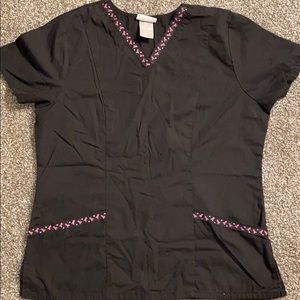 Black Scrub Top